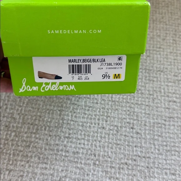 Sam Edelman Beige and Black Marley Ballet Flats - Size 9.5 - Picture 8 of 8